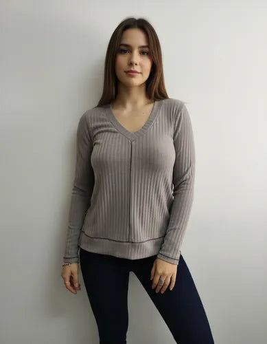 Remeras Buzo Morley  Gris Liso Único Lisa