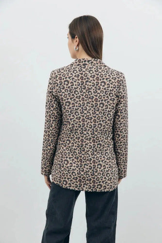 Saco Blazer Animal Print