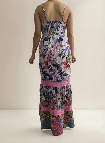 Vestido Solero Largo Sirena Importado Estampado Boho  India