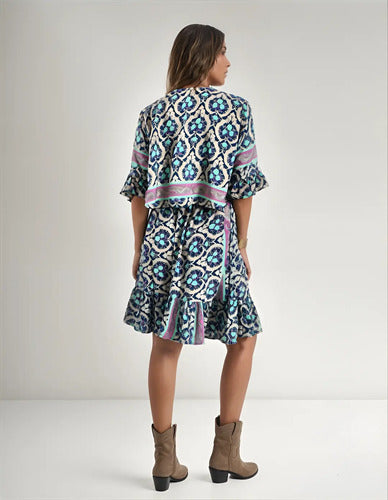 Vestido De Seda Hindú Mod. 5