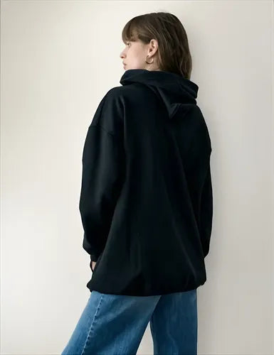 Buzo Oversize Básico Único Negro Lisa