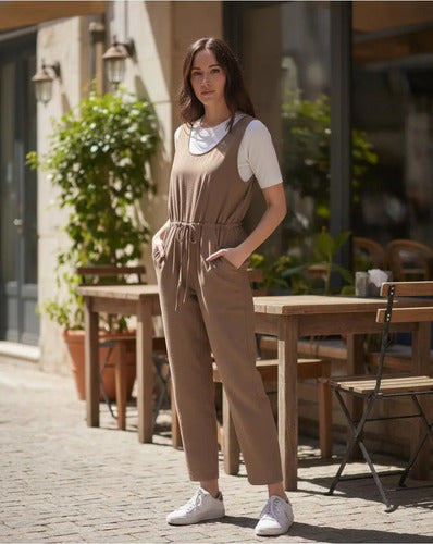 Mono Enterito De Lino Camel Camel Lisa Único