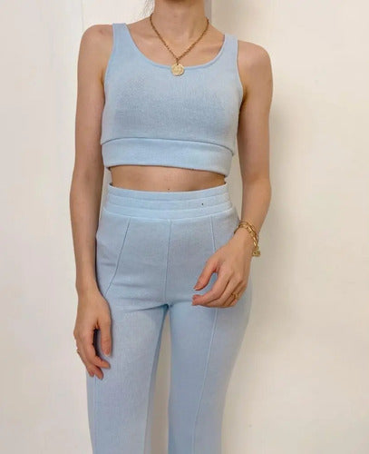 Pantalón Y Top  (conjunto) Deportivo Abrigado
