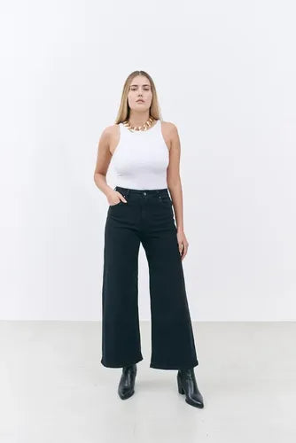 Jean Wide Leg Negro