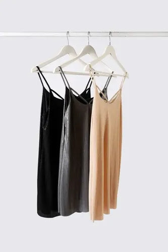 Vestido Fiesta Noche Lurex Plisado