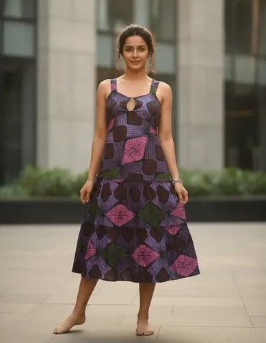 Solero Vestido Importado Estampado India Boho