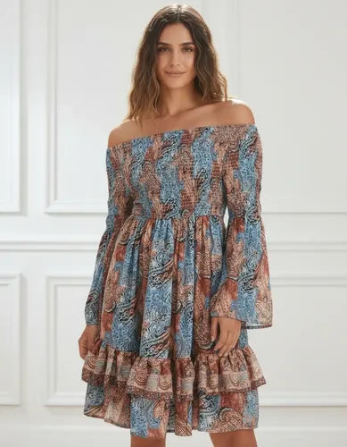 Vestido De Seda Hindú Corto Nido De Abeja Mod. 8