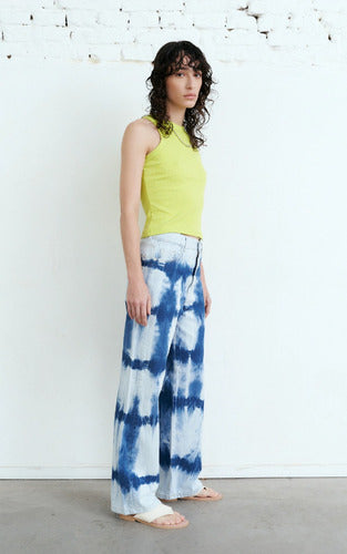 Pantalón Jean Denim Batik Celeste Liso 36