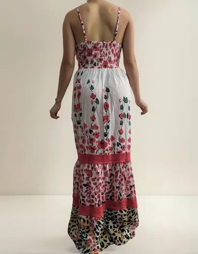 Vestido Solero Largo Sirena Importado Estampado Boho  India
