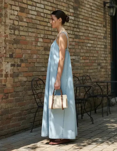 Vestido Jean Largo Solero Denim