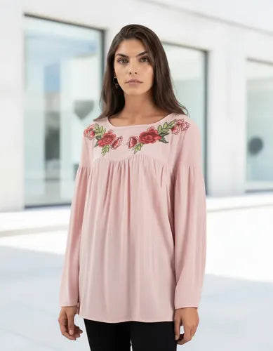 Blusa Camisa Bordada Importada Boho Tipo Vars India Style
