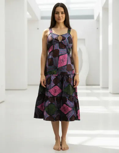 Solero Vestido Importado Estampado India Boho