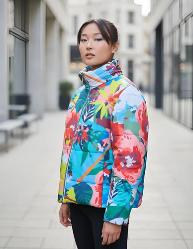 Campera De Abrigo Puffer Estampada Estampada L