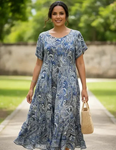 Vestido India Importado Seda Hindú Talle Grande Xxxl