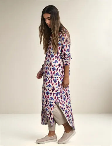 Vestido Camisero Importado Estampado