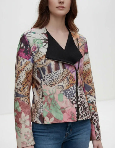 Chaqueta Campera Estampada Badana Importada Folk