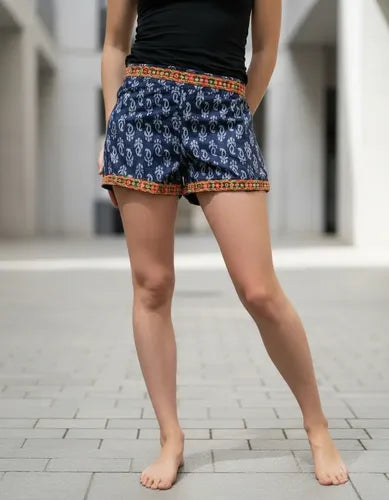Short Hindú Estampado Azul S