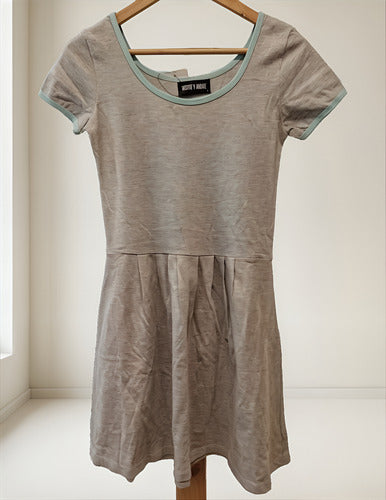 Vestido  Corto Marca Vestite Y Andate Diseño  Gris Liso S