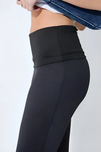 Calza Negra Oxford Cintura Doble