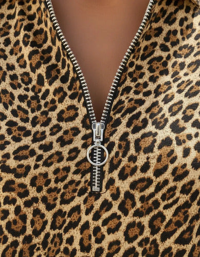 Vestido Túnica Animal Print Animal Print Estampado Xl