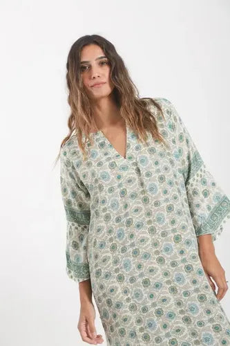 Vestido De Seda Hindú Túnica Mod. 10