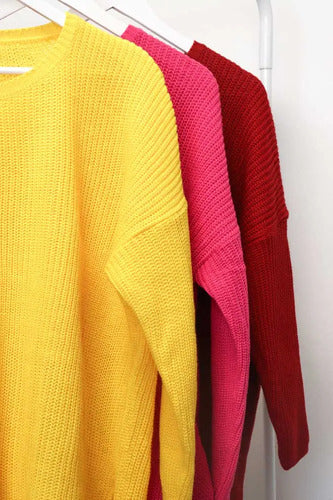 Sweater Pullover Tejido Modelo Grande Xxl Oversize