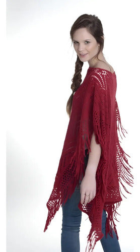 Poncho Ruana Tejidos Importados