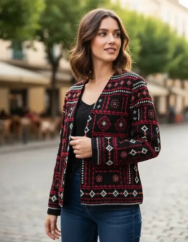 Saco Chaqueta Importada Bordada  Tipo  Vars Rapsodia