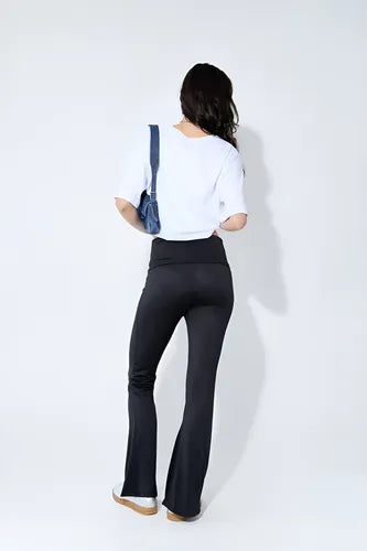 Calza Negra Oxford Cintura Doble