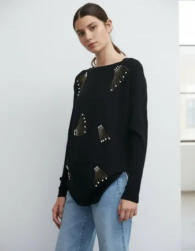 Sweater Con Strass Importado Cod. 220