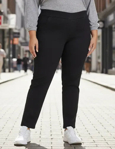 Pantalón Tipo Calza De Jean Talle Grande
