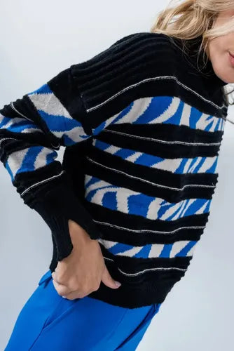 Sweater Tejido Rayado Colores