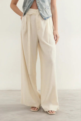 Pantalón Palazzo Sastrero Celeste