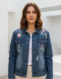 Campera De Jean Bordada