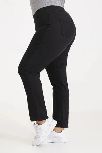Pantalón Tipo Calza De Jean Talle Grande