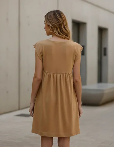 Vestido De Jersey Corto Escote En V
