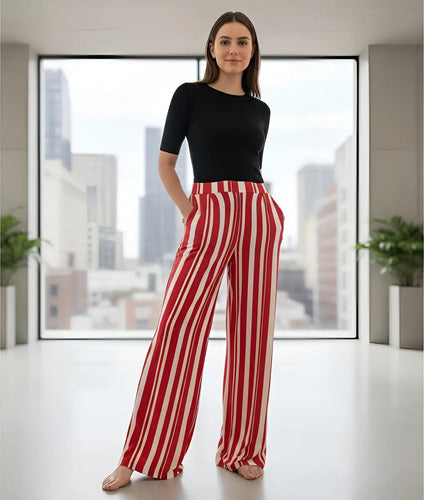 Pantalón Palazzo Modal Amplio