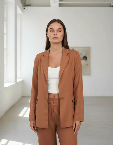 Saco Blazer De Lino