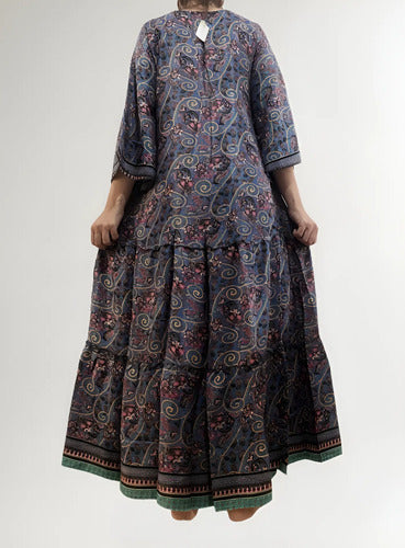 Vestido Seda Hindú India Fiesta