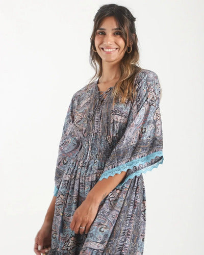 Vestido Largo De Seda Hindú Mod. 4
