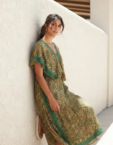 Vestido De Seda Hindú Largo Mod. 11