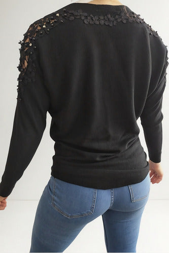 Sweater  Importado (283) Negro Unico