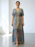 Vestido Largo Seda Hindú Estilo Vars