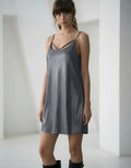 Vestido Fiesta Noche Lurex Plisado