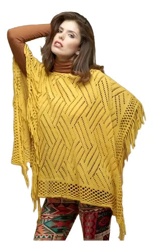 Poncho Ruana Tejidos Importados
