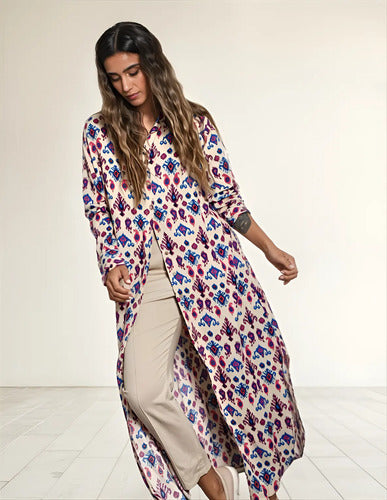Vestido Camisero Importado Estampado