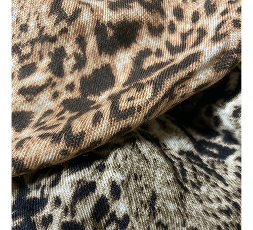 Pollera Larga Mas Blusa Animal Print De Diseño Verde Animal Print 2