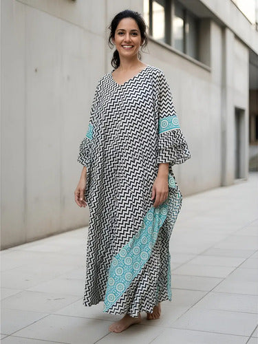 Vestido De India De Algodón Modelo Grande Hasta  Xxxl