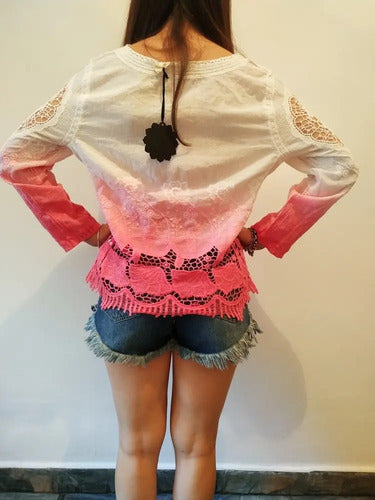 Camisa Blusa Importada Estilo Boho Batik