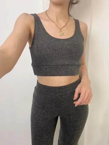 Pantalón Y Top  (conjunto) Deportivo Abrigado